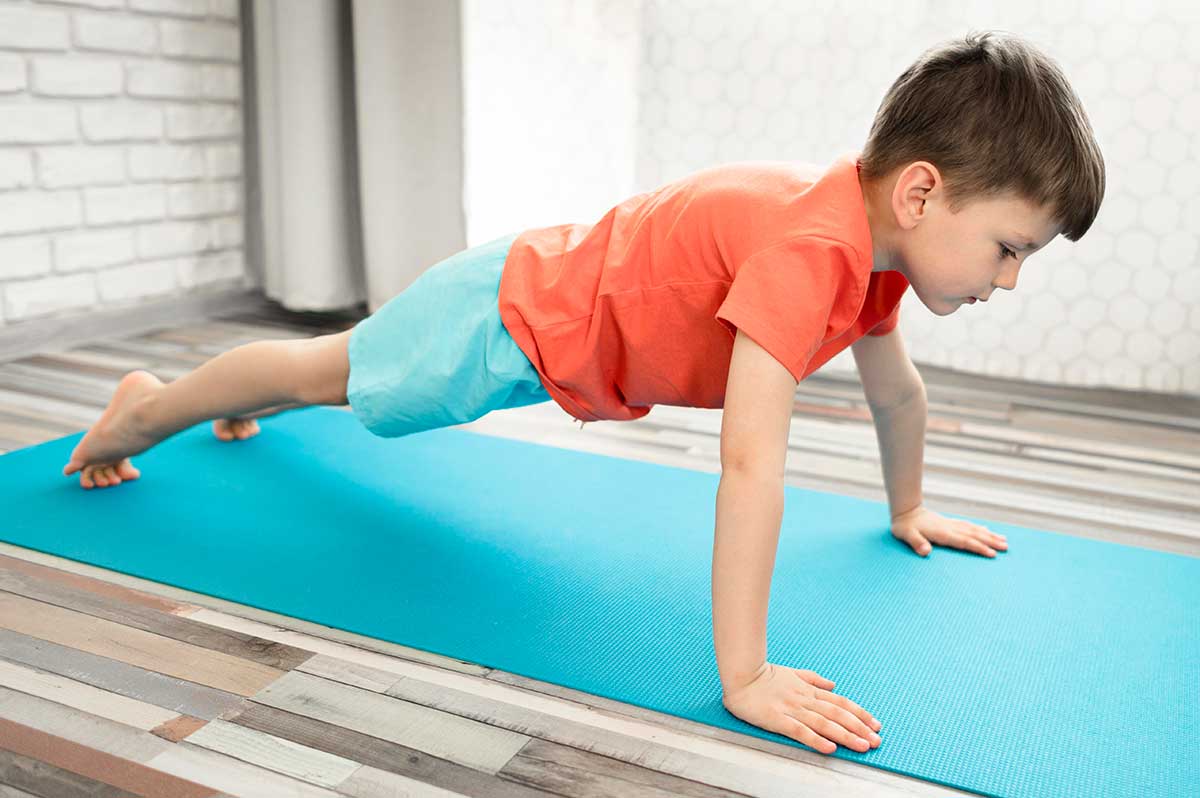 kid training with pilates